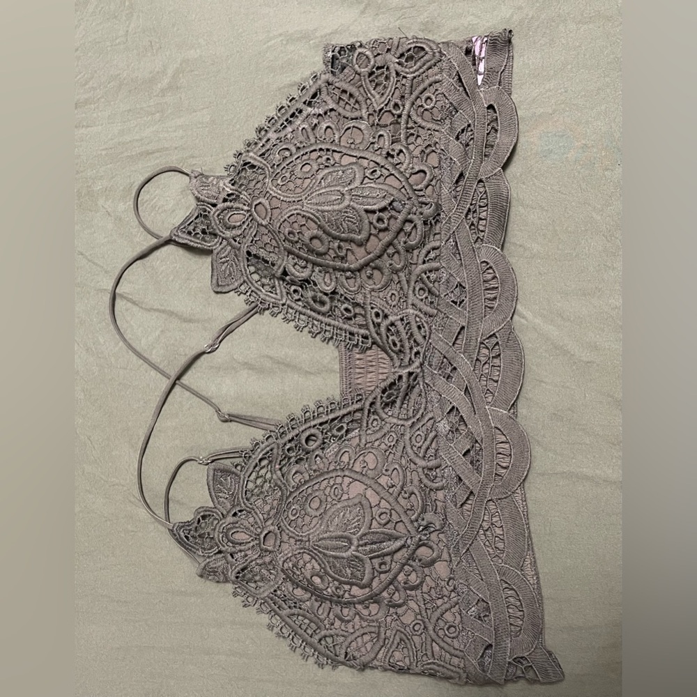 Elegant olive and coral 2 pack bralette